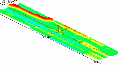 Gear tooth crack visualized with Eddy Current Array